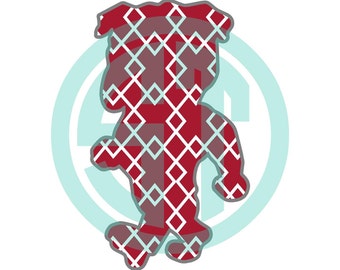 Bully Mississippi State Bulldogs MSU Applique Embroidery Design {ready to sew}