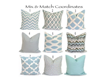 Blue Pillow.Pillow Cover. Decorative Pillow, Blue Throw Pillow, Blue Cushion Cover. Accent Pillow.Blue Throw Pillow.Blue Euro Sham.All Sizes