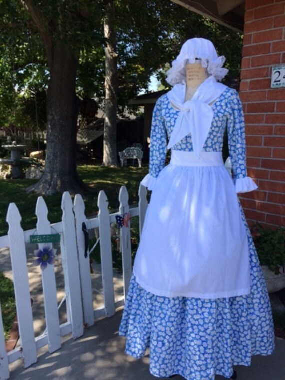 DAR GOWN revolutionary war colonial women dress 1776 by jleva