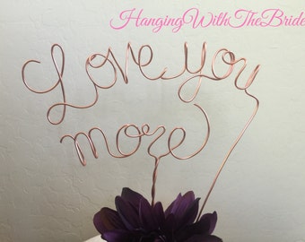 Custom Cake Topper - Wedding Cake Topper, Mr & Mrs,Wire Cake Topper, Personalized Cake Topper, Unique Wedding Gift