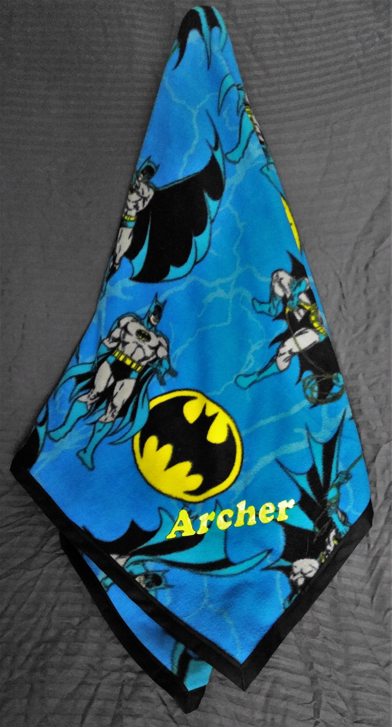 Batman Large Personalized Throw Blanket Fleece