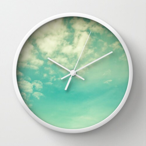 Light Clouds wall clock