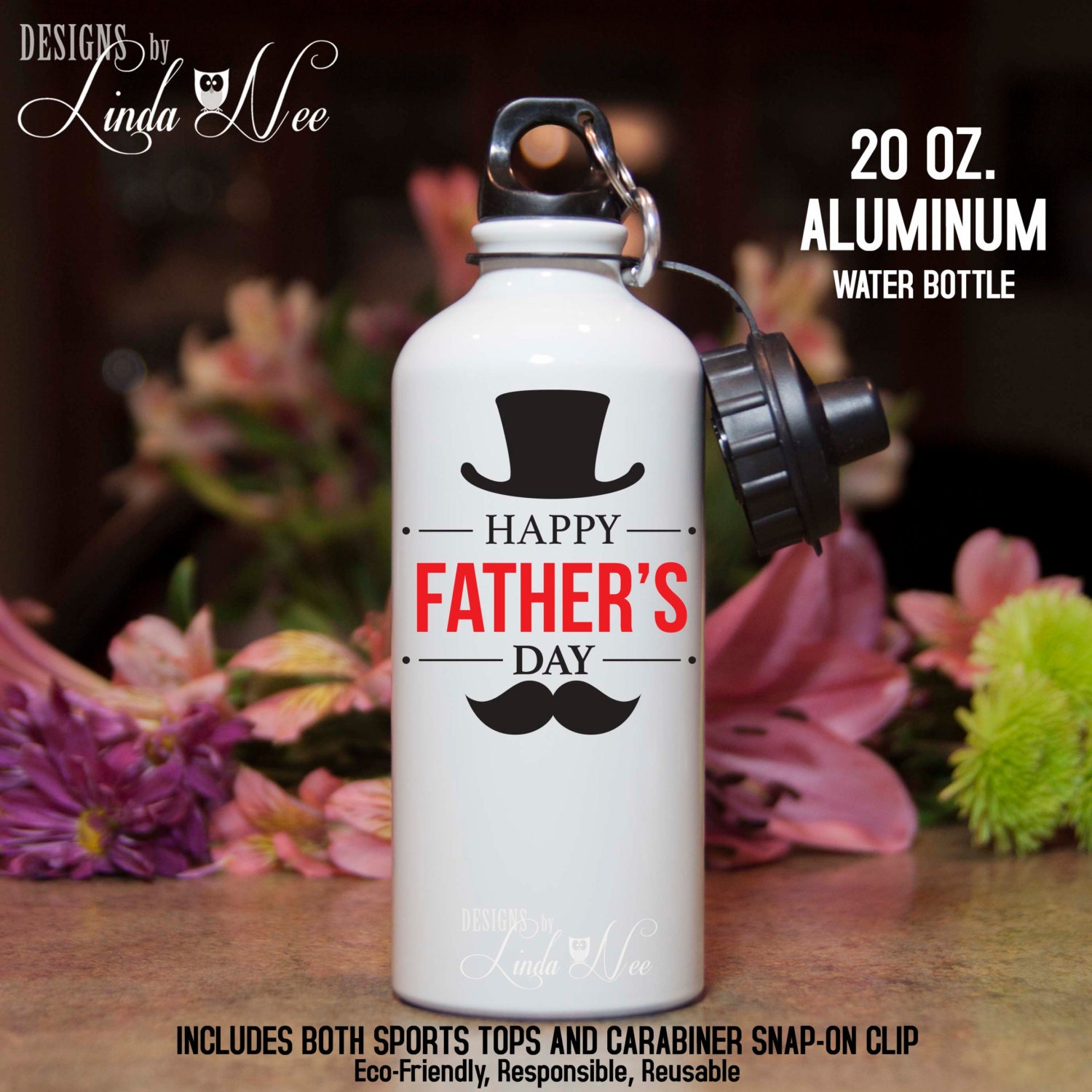personalized water bottle for dad
