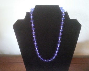 Beautiful Vintage Blue Beaded Necklace - Vintage Necklace - Vintage Jewelry - Blue Beaded Necklace - Monet Necklace - Blue Necklace