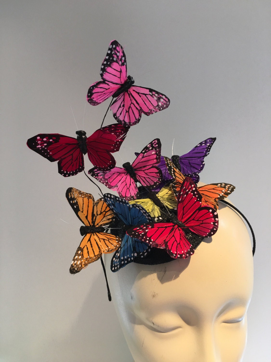 Butterfly Fascinator Monarch Fascinator Butterfly Headdress