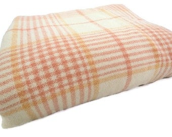 Jacobs Oregon City Mills Blanket - Vintage Wool Blanket - Wool Plaid Blanket - Jacobs Blanket - Glamper Blanket - Free Shipping - 4MTT16