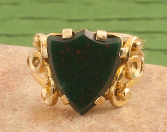 Antique Victorian Bloodstone Ring