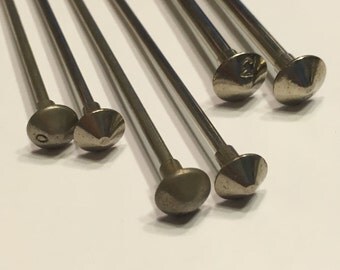 3 pairs of heavy vintage knitting needles, sizes 0, 1, 3 (BR79)