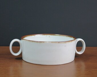 Vintage Dansk Brown Mist Open Sugar Bowl - Dansk Brown & White Sugar Bowl w/ Handles - Niels Refsgaard Design Dansk Designs Brown Mist Bowl