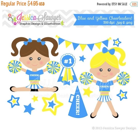 80% OFF - INSTANT DOWNLOAD cheerleader clip art, cheer clipart, cheerleader graphic for invitations, announcements, design Il_570xn
