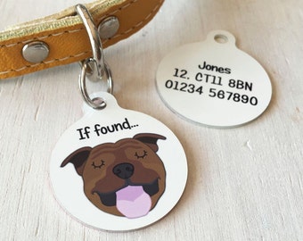 Dog ID Tag Personalised Dog Breed - Pet Tag - Pet ID Tag - Dog ID Tags