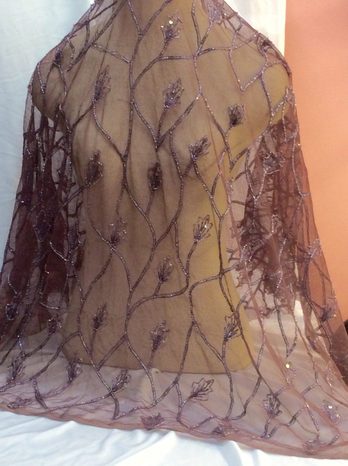 Beaded Mesh Fabric Beaded Lace Fabric Lace Fabric Beaded