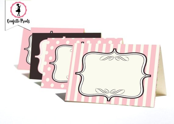 Ice Cream Party Place Cards | Ice Cream Social | Food Cards| Printable Place Cards | Name Cards | Food Tents | Editable Place Cards Il_570xn