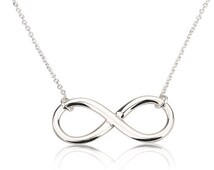 925 Sterling Silver Infinity Pendant & Necklace – Adjustable 16-18" – Pure Luxe Jewelry