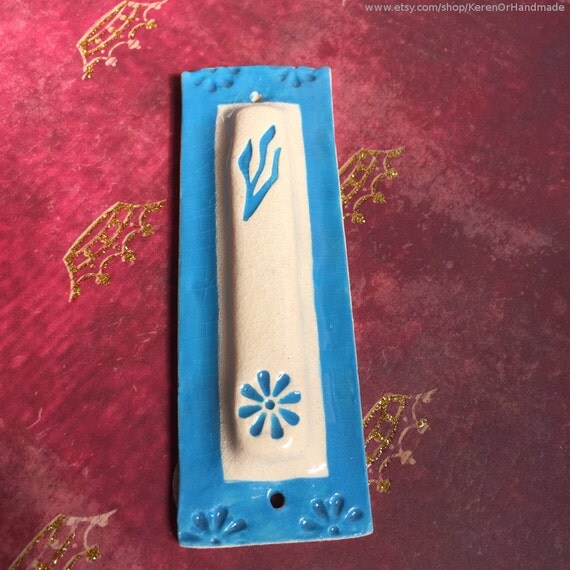 Mezuzah Mezuzah case Ceramic mezuzah case Modern mezuzah