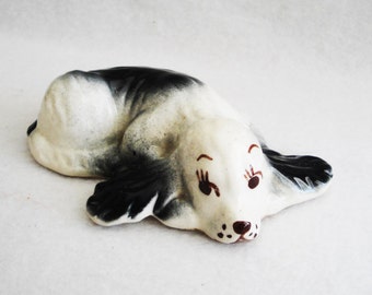 Vintage California Pottery Spaniel Dog Figurine