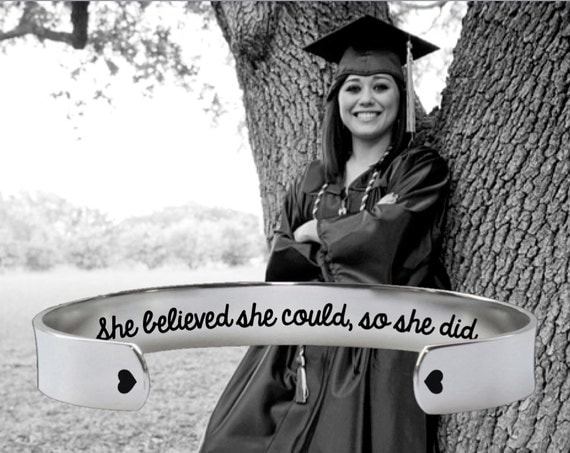 Graduation | Graduation Gift | College Graduation | Class of 2017 | High School Grad | She believed she could so she did | Korena Loves