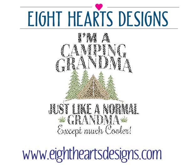 Download I'm a Camping Grandma SVG Cutting Designs file types