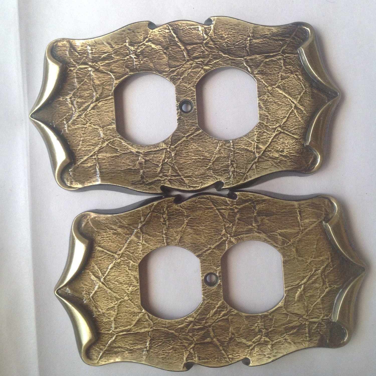 Vintage Electrical Outlet Cover 70s Decorative Switch Plate