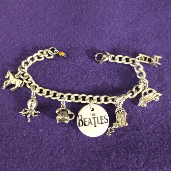 The Beatles Memory Charm Bracelet by SharynKBeatlecrafts on Etsy
