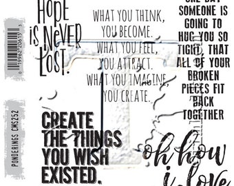 Stampers Anonymous Tim Holtz Collection Handwritten Sentiments