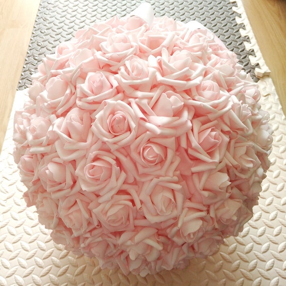 Light Pink Kissing Ball Pomander Rose 15 Light Pink Kissing Ball Pomander Rose 15