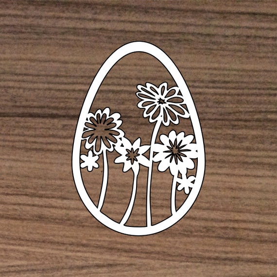 Download Easter egg SVG cutting file papercut template / Easter