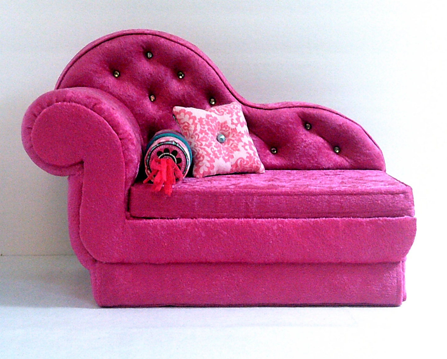 18 inch Doll Velvet Chaise Lounge 18 inch doll furniture