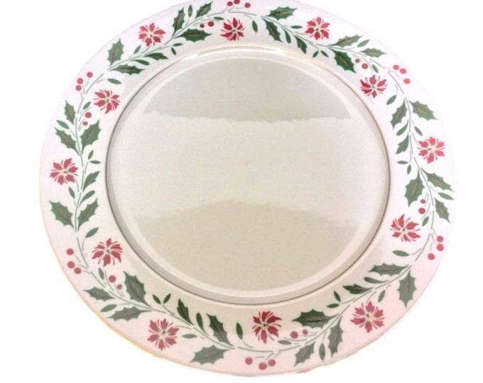 Royal Doulton Holly Plate - Royal Doulton Dinner Plate - Vintage Plate Christmas Plate - Holiday Plate TC1169