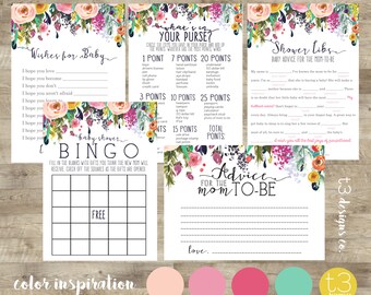 baby shower word scramble game instant download by t3designsco