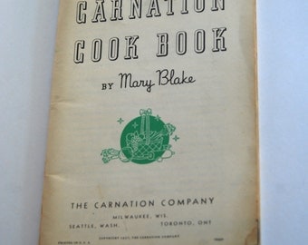 Vintage Cookbook, Carnation Cook Book, 1937