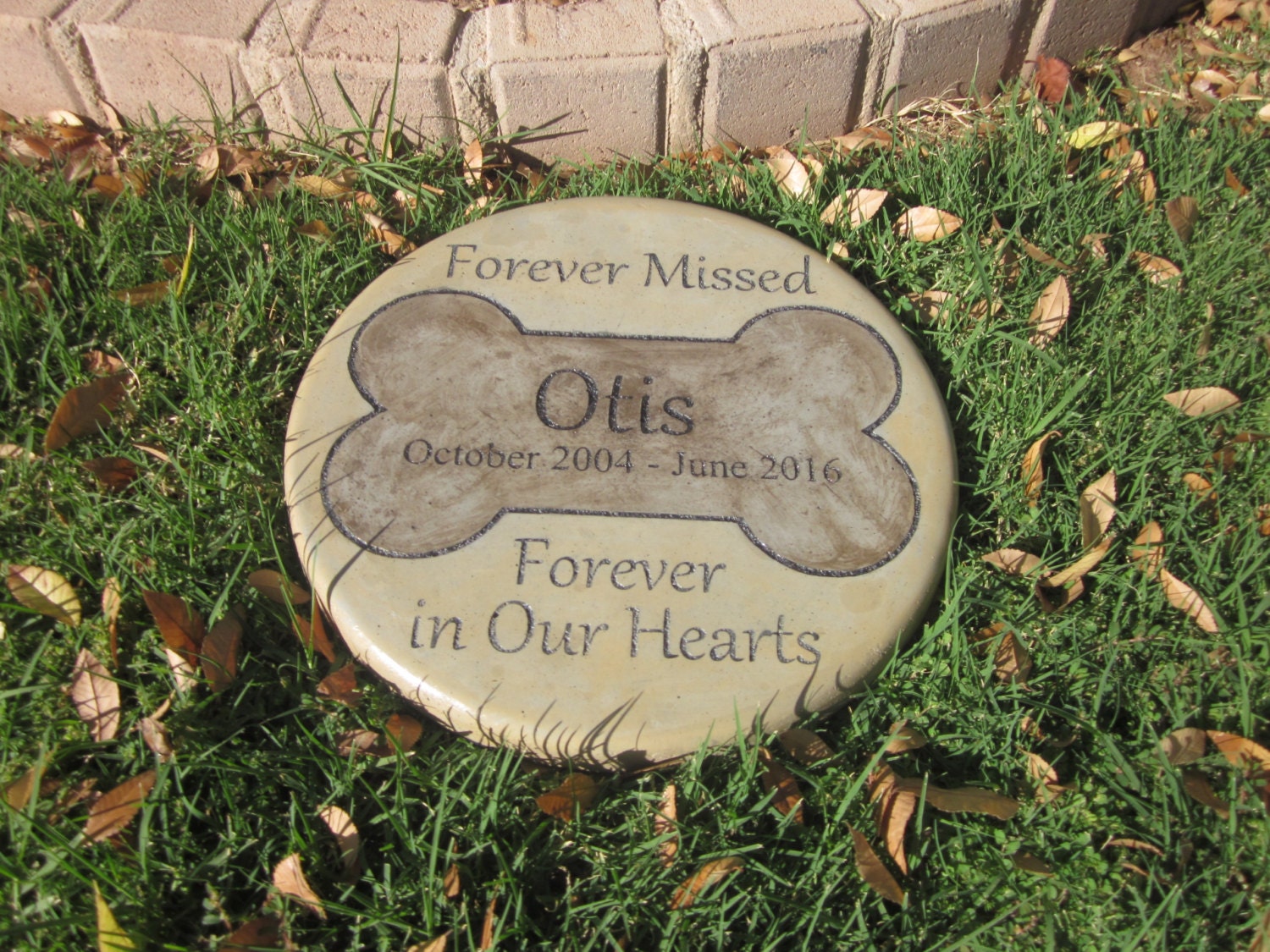 Download Engraved Pet Memorial 11 D 'Forever Missed Forever