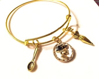 Mary Poppins bangle, spoonful of sugar, spit spot, mary poppins, disney inspired, disney, mary poppins jewelry, disney movie jewelry, nanny