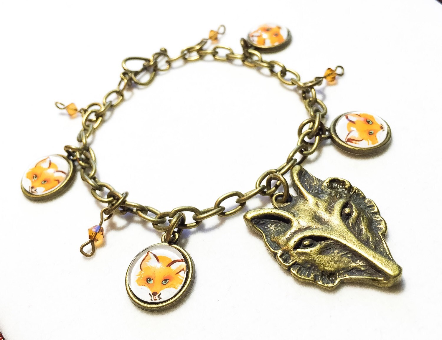 Foxy bracelet fox fox jewelry fox bracelet