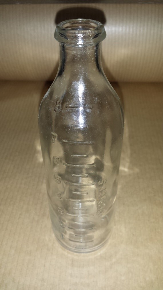 Old baby bottle/baby milk bottle/8 oz bottle/vintage by farmfunk