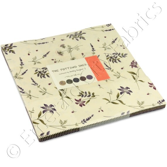 Moda The Potting Shed Layer Cake 6620LC by EmeraldCityFabrics