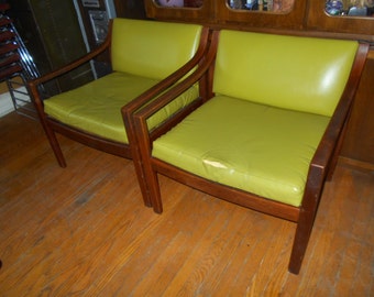 Danish Mid Century Lounge Chairs - Local Pick Up Only