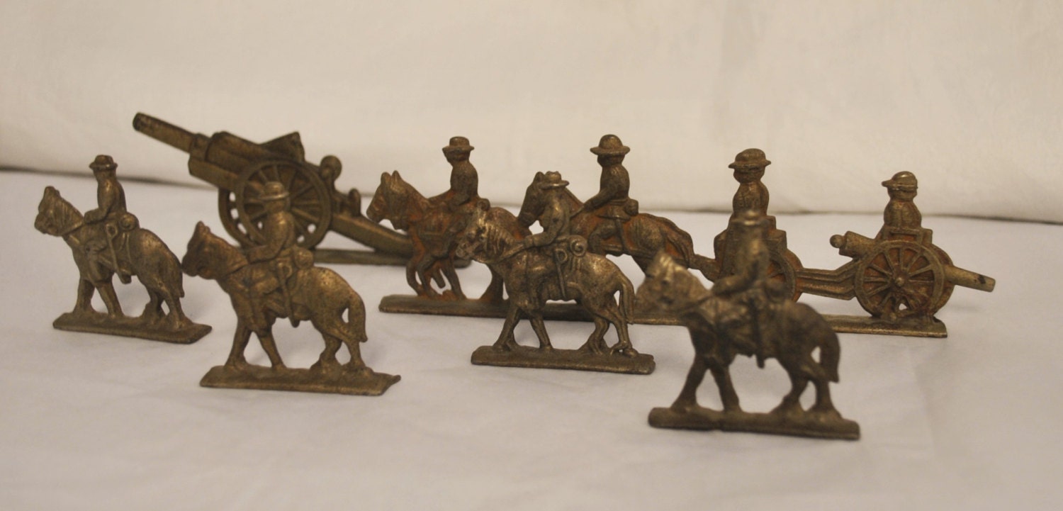 Vintage Civil War Cast Metal Toy Soldiers by HarpersFerryGypsyMkt