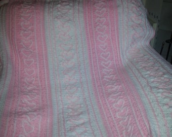 Heart Strings - Pink and White
