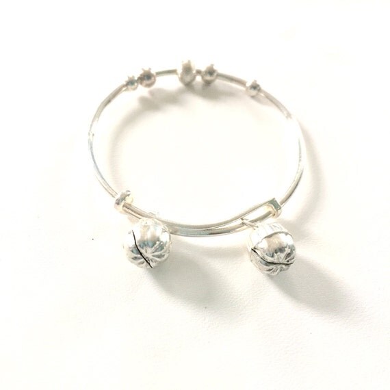 Adjustable Silver Baby Bangles