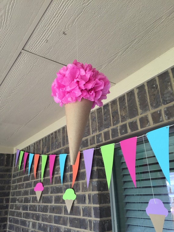 Tissue Paper Ice Cream Cone