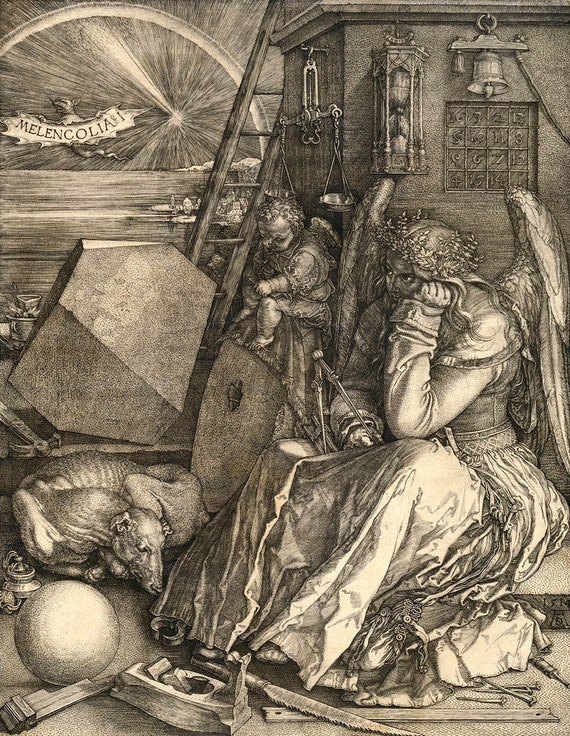 Albrecht Durer Master Print Melencholia / Melancholia