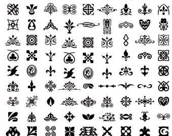 Fancy symbols | Etsy