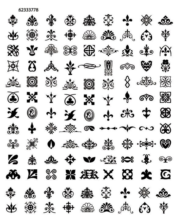 Fancy Symbols 62333778 1 Ceramic Decal Glass Decal