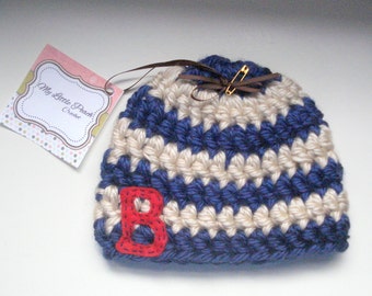 baby boy gift - baby boy hat - monogram baby gift - monogram baby hat - baby hat - baby gift