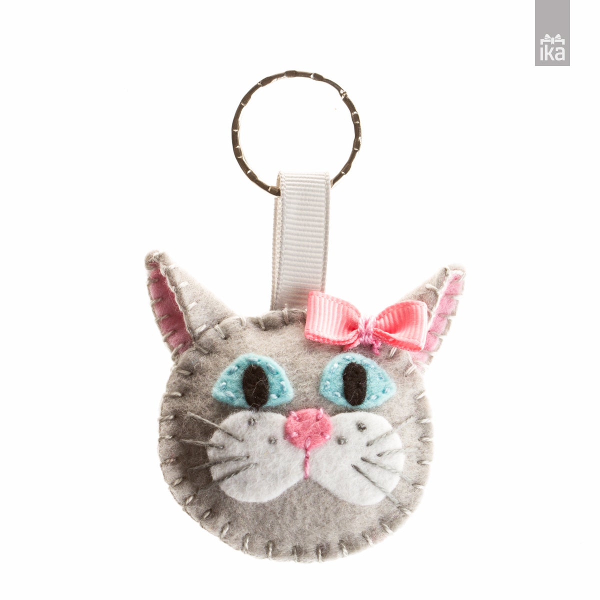 cat plush keychain