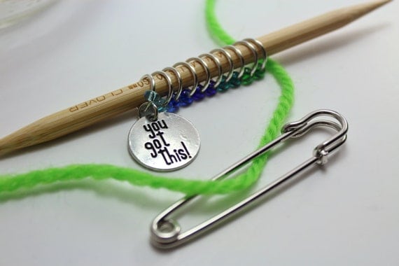 Inspiration knitting stitch markers - ring stitch markers - snag free stitch ...