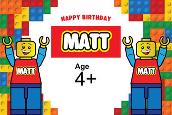 Lego Backdrop Lego Birthday Party Lego Photo Backdrop Lego by ...