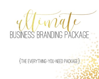 Logo Design Package - Custom Logo Design - Business Logo - Watercolor Logo - Graphic Design Logo Package - Logo Branding - Modern Logo