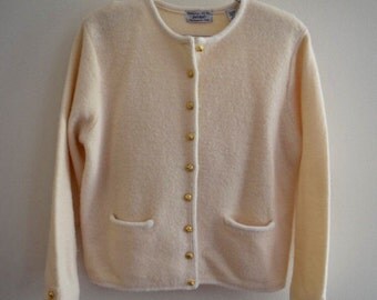 Vintage Lord & Taylor Wool Cardigan Sweater